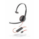 Słuchawka nauszna Plantronics Blackwire C3210 209748-101 - USB-C, Czarna