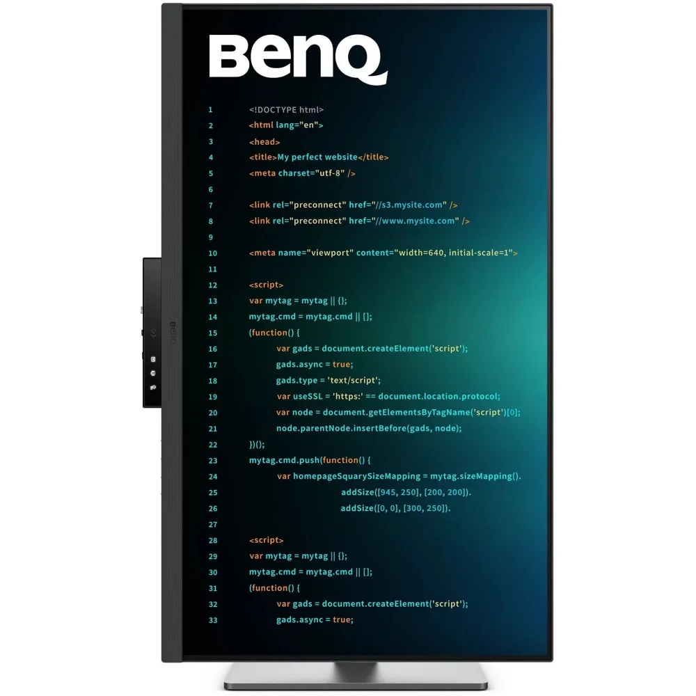 Monitor Benq RD320U 9H.LMSLA.TBE - 31,5"/3840x2160 (4K)/60Hz/IPS/HDR/5 ms/pivot/Czarny