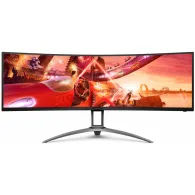 Monitor AOC AG493UCX2, 48,8", 5120x1440, 165Hz, 32:9, zakrzywiony, VA, FreeSync, HDR, 1 ms, Czerwony | Sklep ITnes.pl, IT for BU