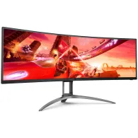 Monitor AOC AG493UCX2, 48,8", 5120x1440, 165Hz, 32:9, zakrzywiony, VA, FreeSync, HDR, 1 ms, Czerwony | Sklep ITnes.pl, IT for BU