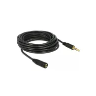 Przedłużacz jack 3,5 m Delock 84669, jack 4 pin, 5 m, Czarny | Sklep ITnes.pl, IT for BUSINESS