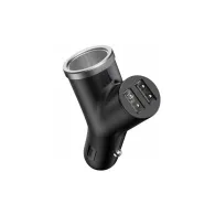 Ładowarka samochodowa Baseus Y Type BSC-C16N CCALL-YX01 - 3.4A, 2x USB-A, Gniazdo zapalniczki, Czarna