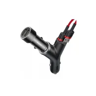 Ładowarka samochodowa Baseus Y Type BSC-C16N CCALL-YX01 - 3.4A, 2x USB-A, Gniazdo zapalniczki, Czarna