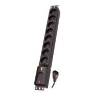 Listwa zasilająca Lestar LZRM 810 BW IEC 320 PDU 1966005076 - 8 gniazd, 5 m, Czarna | Sklep ITnes.pl - IT for BUSINESS