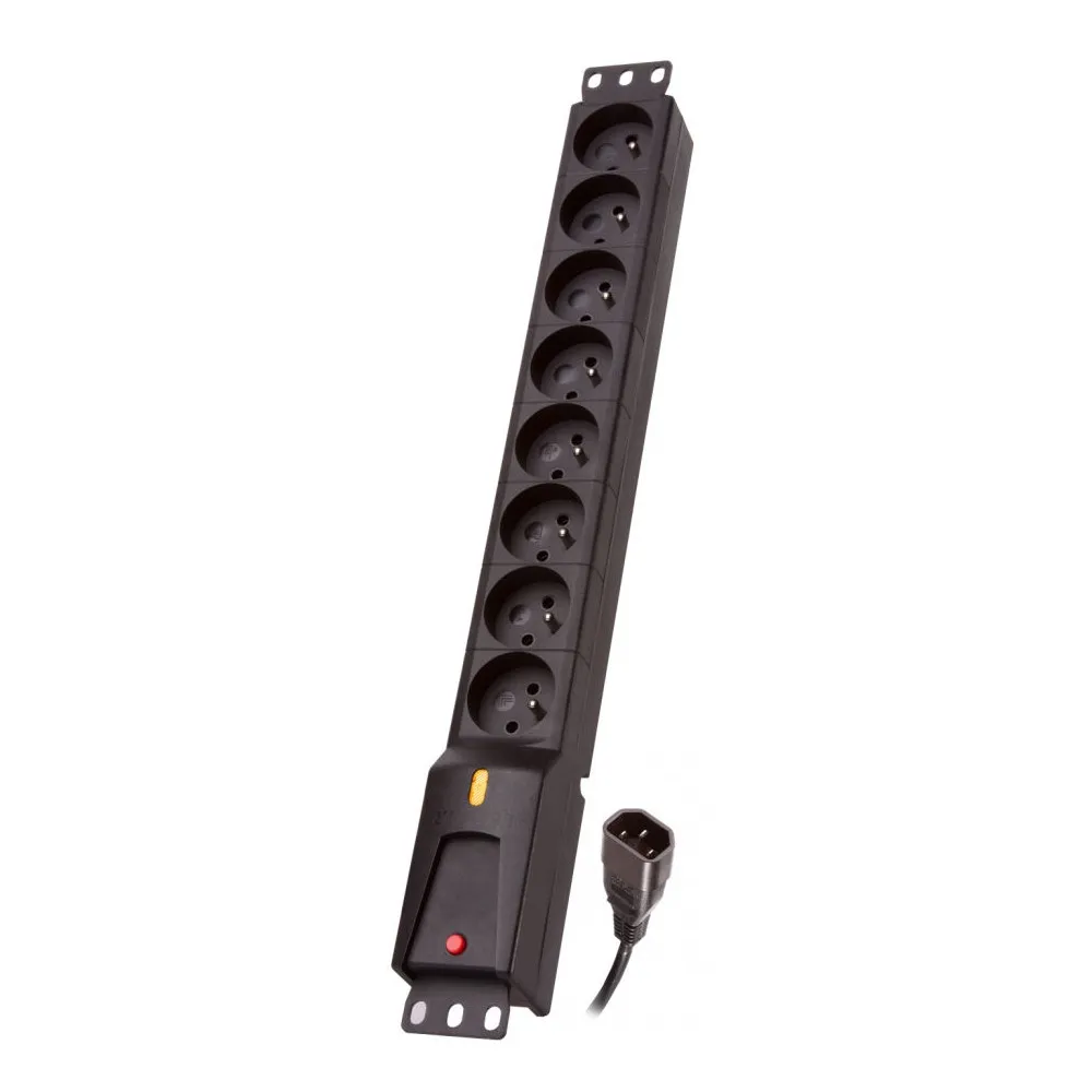 Listwa zasilająca Lestar LZRM 810 BW IEC 320 PDU 1966005076 - 8 gniazd, 5 m, Czarna | Sklep ITnes.pl - IT for BUSINESS