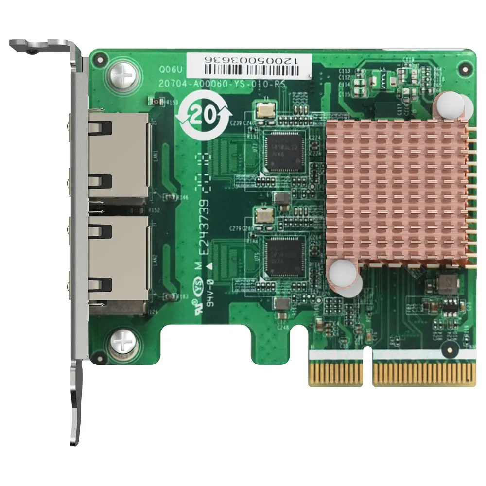 Karta sieciowa QNAP QXG-2G2T-I225, 2 x NBASE-T (RJ45), PCIe Gen2 x2, 2,5Gb|s, 1Gb|s, 100Mb|s, 10Mb|s | Sklep ITnes.pl, IT for BU