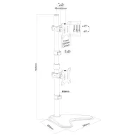 Stojak do monitora Neomounts by Newstar Flat Screen Desk Mount 10-32" FPMA-D550DDVBLACK - Czarny