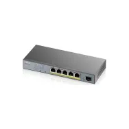 Switch zarządzalny Zyxel GS1350-6HP-EU0101F, 5x 1000Mbps, 1x SFP 1Gbps, POE Long Range 60W | Sklep ITnes.pl, IT for BUSINESS