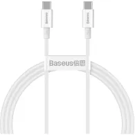 Kabel Baseus Crystal Shine USB-C CATYS-B02, PD 100W, USB 2.0, 1 m, Biały | Sklep ITnes.pl, IT for BUSINESS