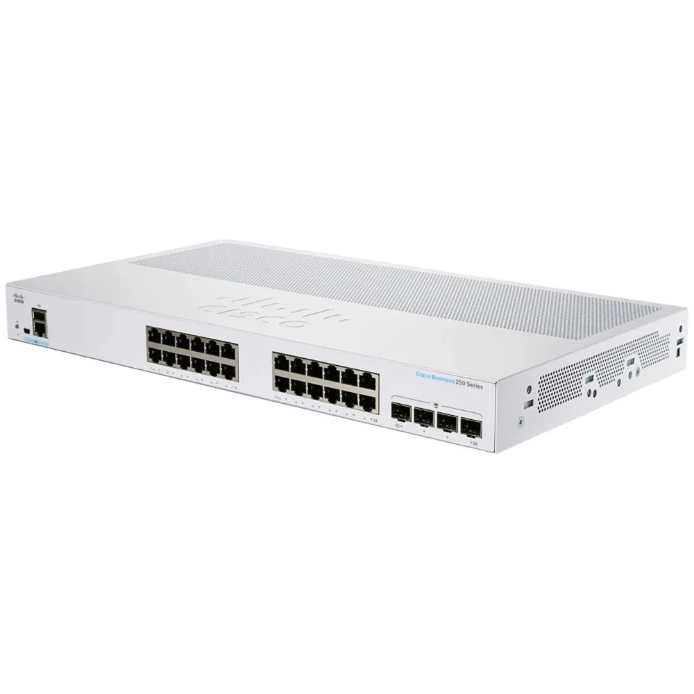Switch zarządzalny Cisco CBS250-24FP-4G-EU, 24x 100|1000Mbps, 4x 1Gbps SFP, POE+ 370W | Sklep ITnes.pl, IT for BUSINESS