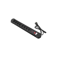 Listwa zasilająca Maclean Energy 8-outlet with switch 2300W MCE11 - 8 gniazd, 1,5 m, Czarna | Sklep ITnes.pl - IT for BUSINESS