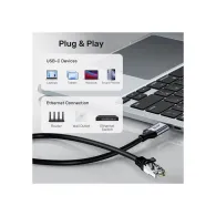Unitek Kabel Ethernet USB C RJ-45 LAN, przewód sieciowy, 3m C18148AGY01-3M | Sklep ITnes.pl, IT for BUSINESS
