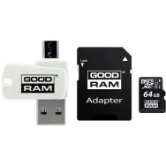 Karta pamięci GoodRAM All in One MicroSDXC 64 GB Class 10 UHS-I/U1 M1A4-0640R12 - Czarna, Biała | Sklep ITnes.pl - IT for BUSINE