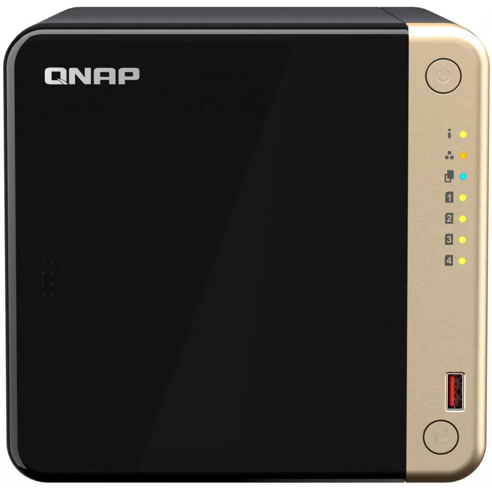 Serwer NAS QNAP Tower TS-464-SO2, Tower, Intel Celeron N5105, N5095, 4GB RAM, 40TB, 4 wnęki, 3 lata Carry-in | Sklep ITnes.pl, IT for BUSINESS