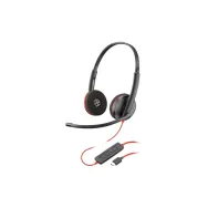 Słuchawki nauszne Poly Blackwire 3220 Stereo USB-C Headset +USB-C/A Adapter (Bulk) 8X228A6