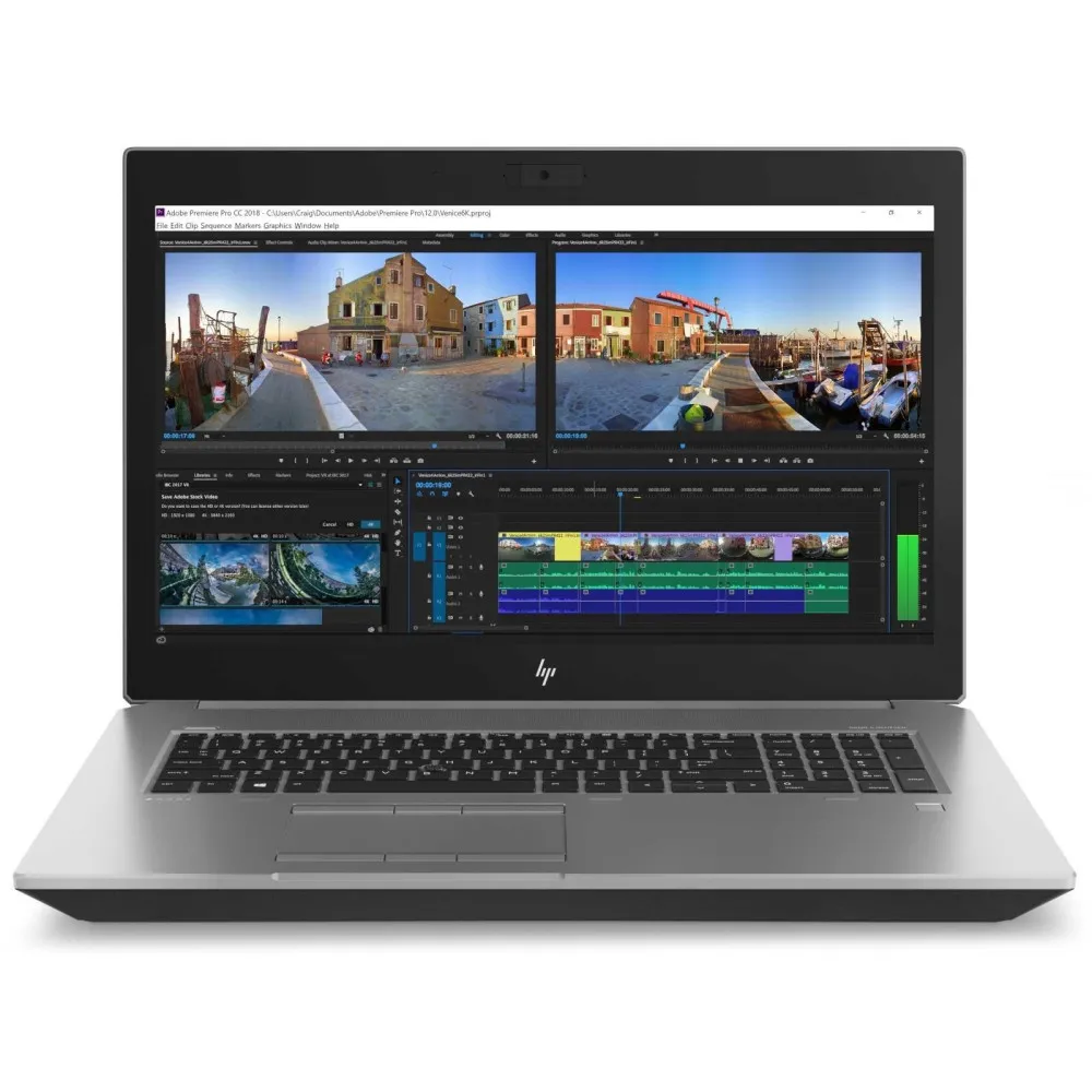Zdjęcie produktu Laptop HP ZBook 17 G5 2ZC47EA - i7-8850H/17,3" FHD IPS/RAM 32GB/SSD 512GB/Quadro P5200/Srebrny/Windows 10 Pro/3 lata Carry-in