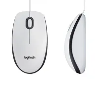 Mysz przewodowa Logitech M100 910-006764 - Optyczna, Biała