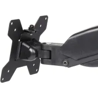 Uchwyt biurkowy na sprężynie gazowej do 2 monitorów ART RAMART L-13GD - do monitorów 13-27 cali, VESA 75, VESA 100, Czarny