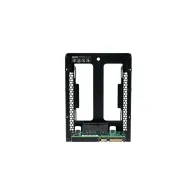QDA-A2AR QNAP adapter dwóch 2,5-calowych dysków SATA w jednej 3,5-calowej kieszeni dyskowej SATA z obsługą RAID dla PC i NAS | S