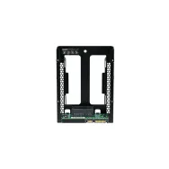 QDA-A2AR QNAP adapter dwóch 2,5-calowych dysków SATA w jednej 3,5-calowej kieszeni dyskowej SATA z obsługą RAID dla PC i NAS | S