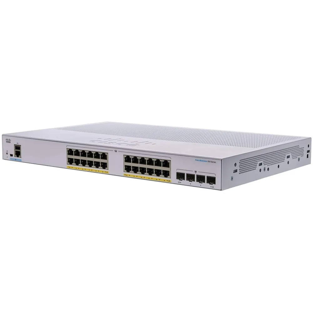Switch zarządzalny Cisco CBS350-24P-4X-EU, 24x 100|1000Mbps RJ45, 4x 10Gbps SFP+, POE+ 195W | Sklep ITnes.pl, IT for BUSINESS