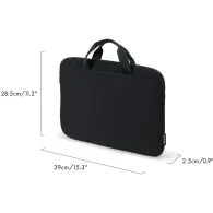 Etui na laptopa Dicota Smart Sleeve ONE 15-16" D32083-RPET, Czarne | Sklep ITnes.pl, IT for BUSINESS