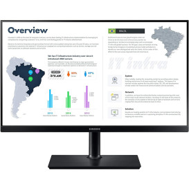 Monitor Samsung LF27T850QWUXEN - 27"/2560x1440 (QHD)/75Hz/PLS/FreeSync/4 ms/pivot/Czarny