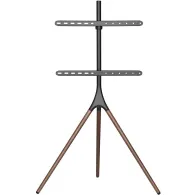 Stojak podłogowy na monitor Techly 45-65" 8051128105209 - Drewno/32 kg/Czarny/Brązowy | Sklep ITnes.pl - IT for BUSINESS