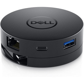 Stacja dokująca Dell DA300 USB-C 492-BCJL - 1 x USB/1 x USB-C/1 x HDMI/1 x VGA/1 x DP/1 x RJ-45/Czarna