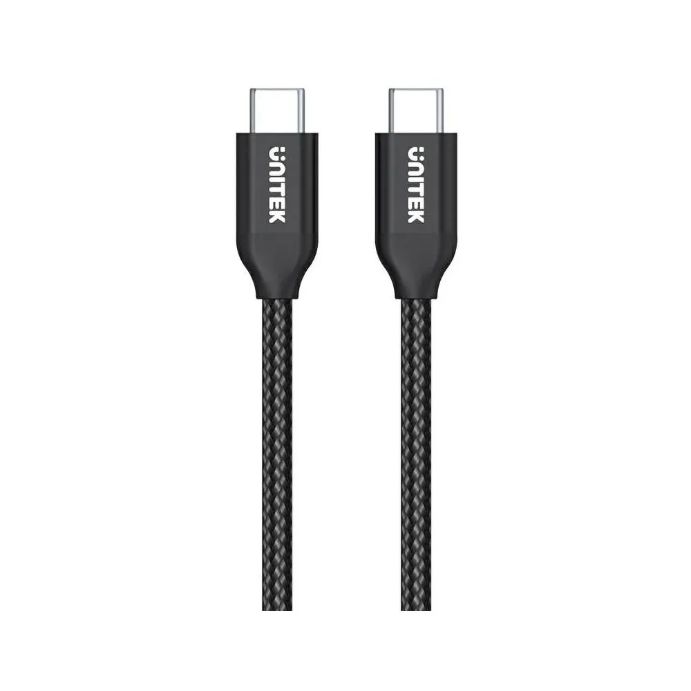 Kabel Unitek USB-C 100W PD (M/M) C14059BK, 2 m, Czarny | Sklep ITnes.pl, IT for BUSINESS