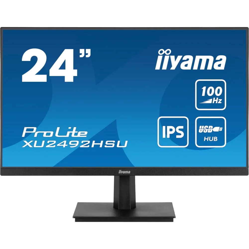 Monitor iiyama ProLite XU2492HSU-B6, 23,8", 1920x1080 (FHD), 100Hz, IPS, FreeSync, 0,400 ms, Czarny | Sklep ITnes.pl, IT for BUS