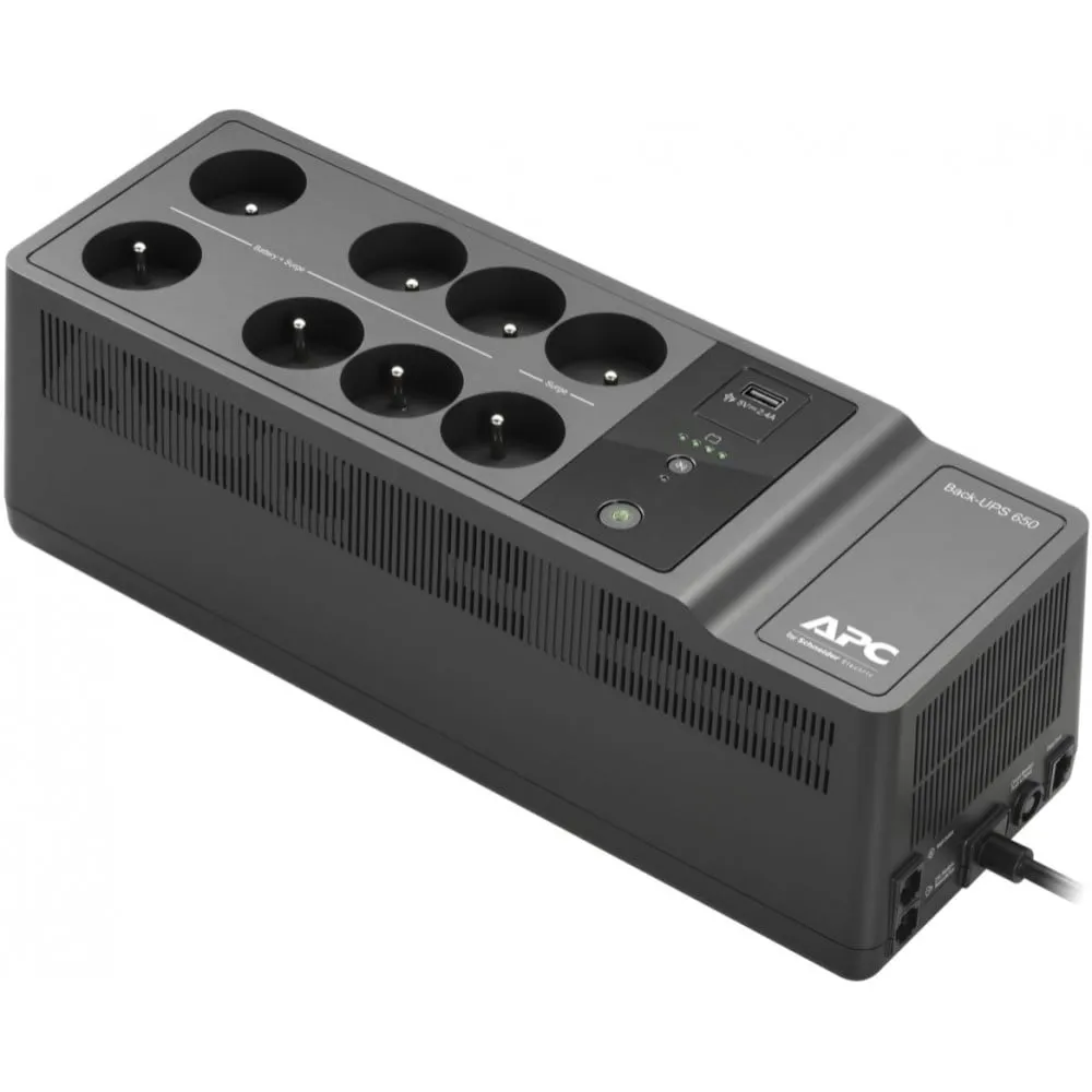 Zasilacz awaryjny UPS APC BE650G2-FR, Compact, 650VA|400 W, 8 gniazd francuskich, 1 x USB, Czarny | Sklep ITnes.pl, IT for BUSIN Zasilacz awaryjny UPS APC BE650G2-FR, Compact, 650VA|400 W, 8 gniazd francuskich, 1 x USB, Czarny | Sklep ITnes.pl, IT for BUSIN