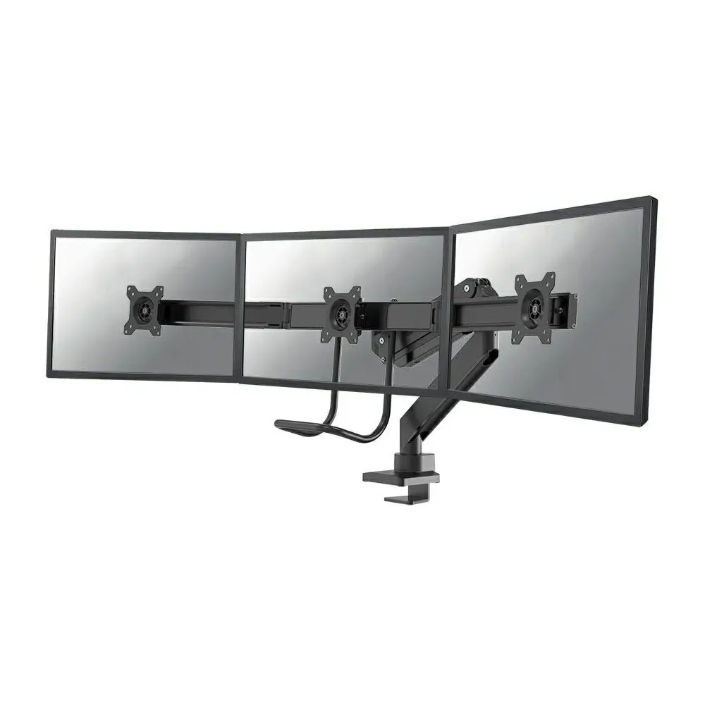 Neomounts Select Full Motion Desk Mount with for three 17-24" Monitor Screens, Height Adjustable, Black - NM-D775DX3BLACK | Skle Neomounts Select Full Motion Desk Mount with for three 17-24" Monitor Screens, Height Adjustable, Black - NM-D775DX3BLACK | Skle