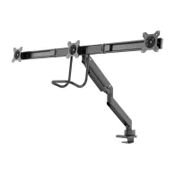 Neomounts Select Full Motion Desk Mount with for three 17-24" Monitor Screens, Height Adjustable, Black - NM-D775DX3BLACK | Skle Neomounts Select Full Motion Desk Mount with for three 17-24" Monitor Screens, Height Adjustable, Black - NM-D775DX3BLACK | Skle