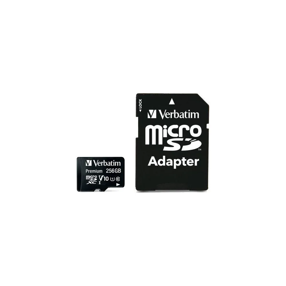 Karta pamięci Verbatim Premium MicroSDXC 256GB Class 10 UHS-I/U1 44087, Czarna | Sklep ITnes.pl, IT for BUSINESS