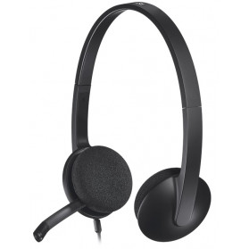 Słuchawki nauszne Logitech H340 Headset USB-A 981-000475 - Czarne