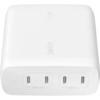 Ładowarka sieciowa Belkin BoostCharge Pro WCH015VFWH - Power Delivery, 4 porty USB-C, GaN, 200W, Biała