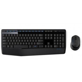 Zestaw bezprzewodowy klawiatury i myszy Logitech MK345 Wireless Desktop 920-006489 - Czarny