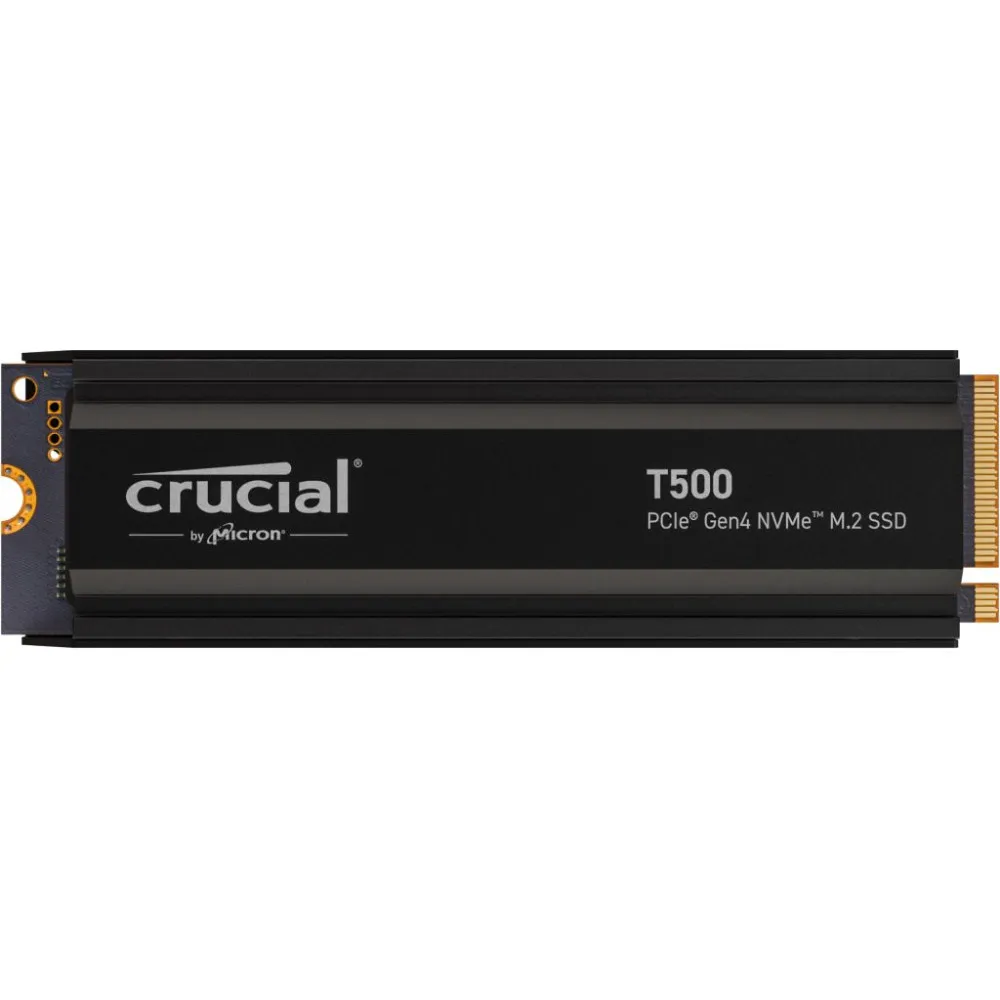 Dysk SSD 1TB Crucial T500 Heatsink CT1000T500SSD5, 2280, PCIe, NVMe, 7300-6800MBps | Sklep ITnes.pl, IT for BUSINESS