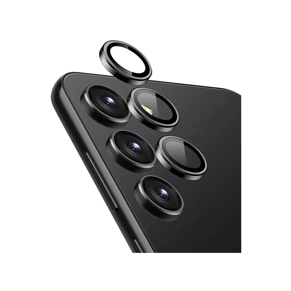 Szkło na aparat i obiektyw Crong Lens Ring do Galaxy S24 CRG-LRSGS24-BLK - Czarne