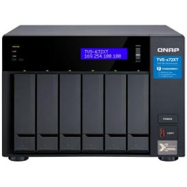 Serwer NAS QNAP Tower TVS-672XT-I3-8G - Tower/Intel Core i3-8100T/8 GB RAM/6 wnęk/hot-swap