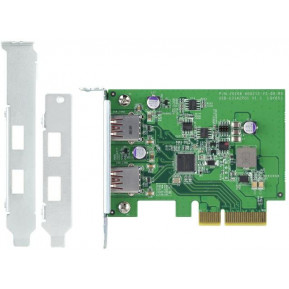 USB-U31A2P01 QNAP 2-portowa karta rozszerzeń PCIe USB 3.2 Gen 2 - zdjęcie poglądowe 1