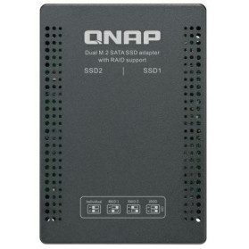 QDA-A2MAR QNAP adapter dwóch dysków M.2 SATA SSD w jednej 2,5-calowej kieszeni dyskowej SATA z obsługą RAID dla PC i NAS