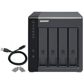 Moduł rozszerzający QNAP TR-004 - 1x USB-C, Tower, 4 wnęki, 65W - zdjęcie 2