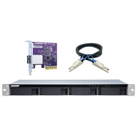 Moduł rozszerzający QNAP TL-R400S - 1x mini-SAS/Rack (1U)/4 wnęki/100W