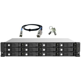 Moduł rozszerzający QNAP TL-R1220SEP-RP - 4x mini-SAS HD/Rack (2U)/12 wnęk/2x 300W