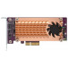 QNAP QM2-2P-244A - 2-portowa karta rozszerzeń SSD PCle NVMe M.2 22110/2280
