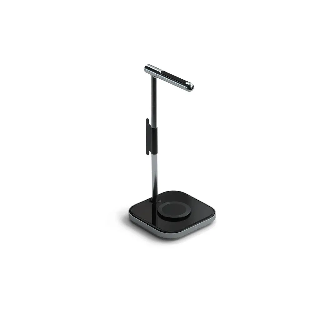 Stojak na słuchawki z ładowarką indukcyjną Satechi Headphone Stand 2in1 ST-UCHSMCM - Szary