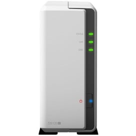 Serwer NAS Synology Desktop J DS120J - Tower/Marvell Armada 3700 88F3720/512 MB RAM/1 wnęka/2 lata Carry-in