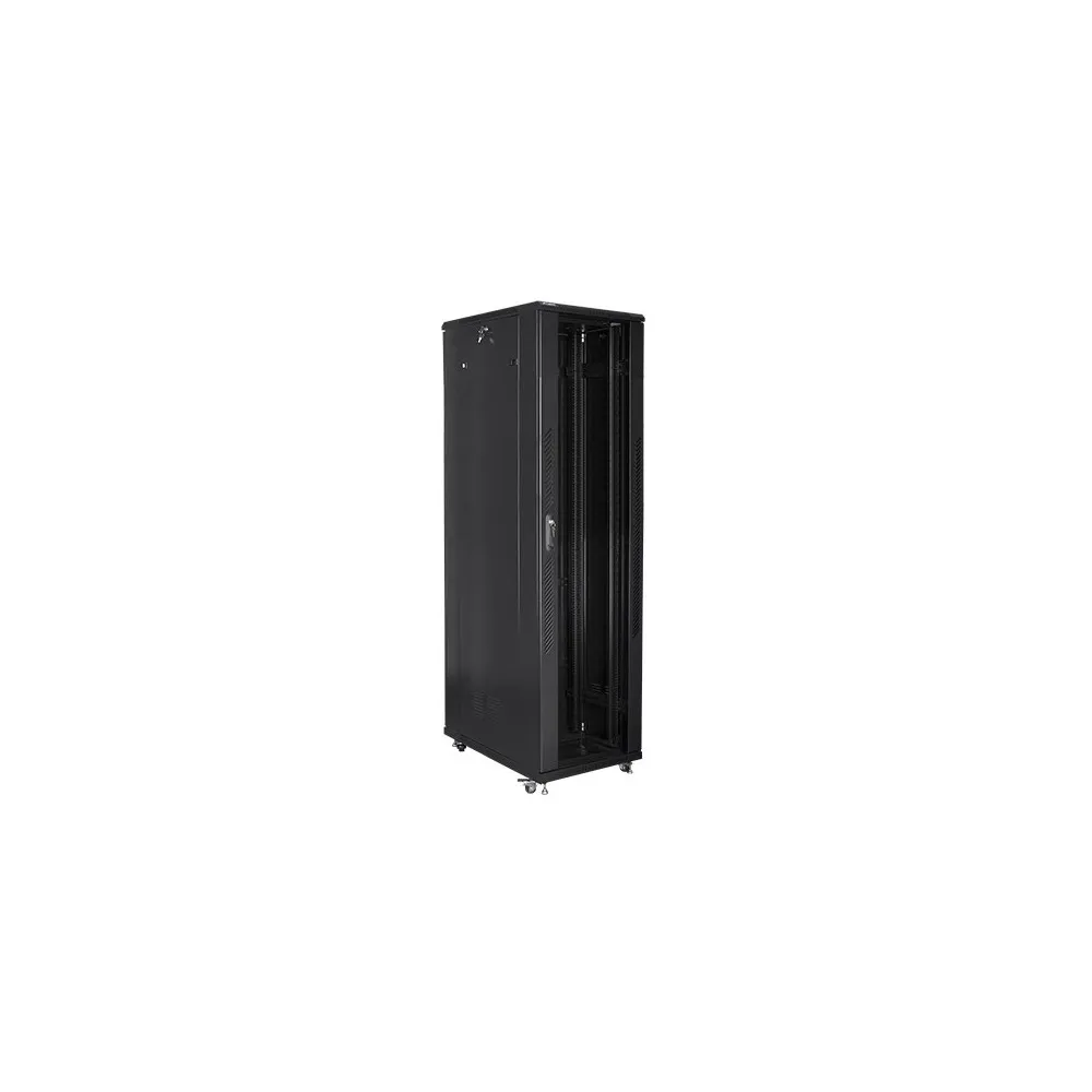 Szafa rack 19" 47U Lanberg FF01-8047-12B, 800 x 1000 x 2270 mm, drzwi szklane | Sklep ITnes.pl, IT for BUSINESS